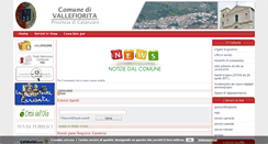 Desktop Screenshot of comune.vallefiorita.cz.it