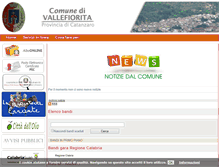 Tablet Screenshot of comune.vallefiorita.cz.it